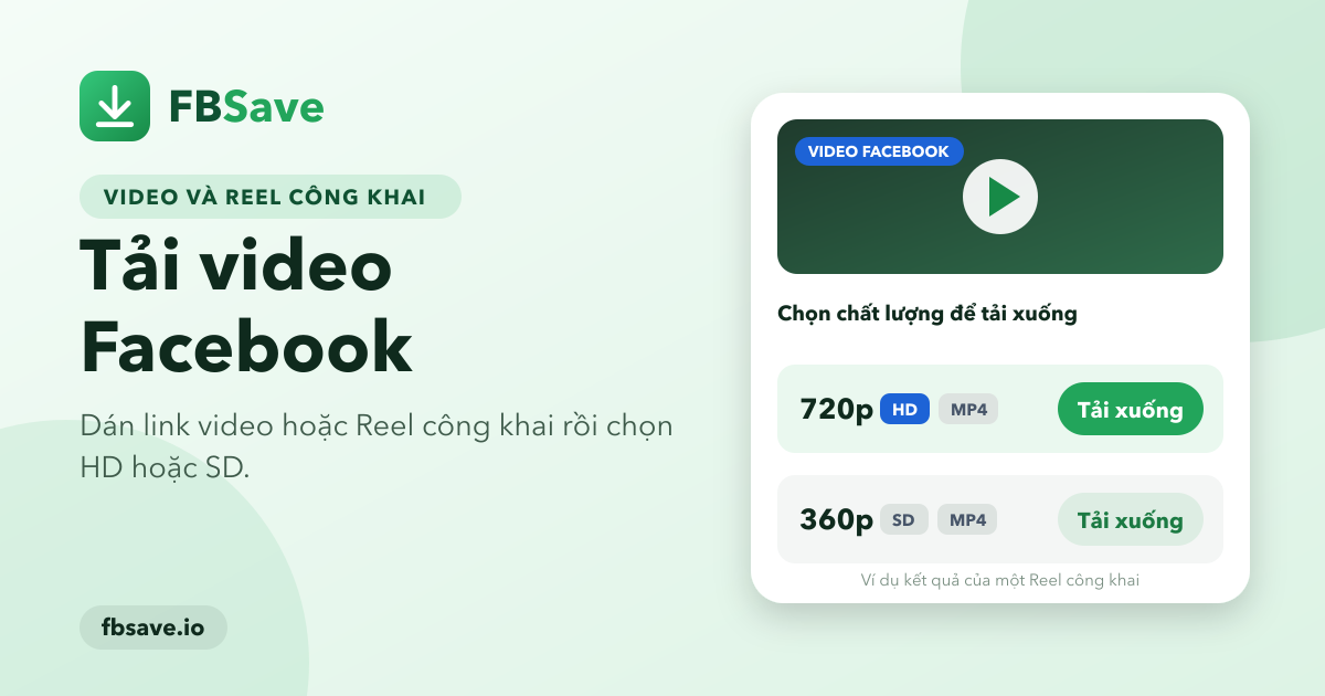 Tải video Facebook